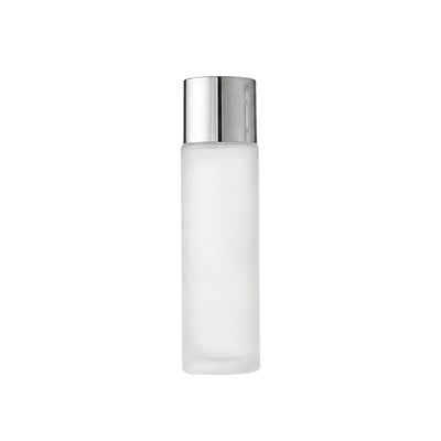 Frosted Glass Toner Bottle | Silver Cap | 100ml