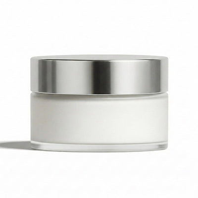 Acrylic Double-Wall Cream Jar | Silver Cap | 100g