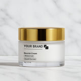 Acrylic Double-Wall Cream Jar | Gold Cap | 50g