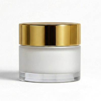 Acrylic Double-Wall Cream Jar | Gold Cap | 50g