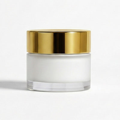 Acrylic Double-Wall Cream Jar | Gold Cap | 20g