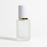 Frosted Glass Pump Bottle | White Cap | 30ml