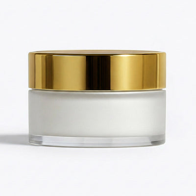 Acrylic Double-Wall Cream Jar | Gold Cap | 100g