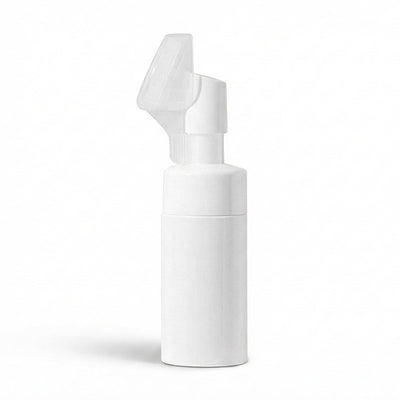 PET Foaming Bottle with Silicone Brush | White | 100ml