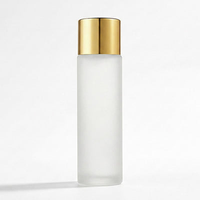 Frosted Glass Toner Bottle | Golden Cap | 100ml
